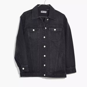 NWOT Madewell oversized jean jacket in lunar wash medium